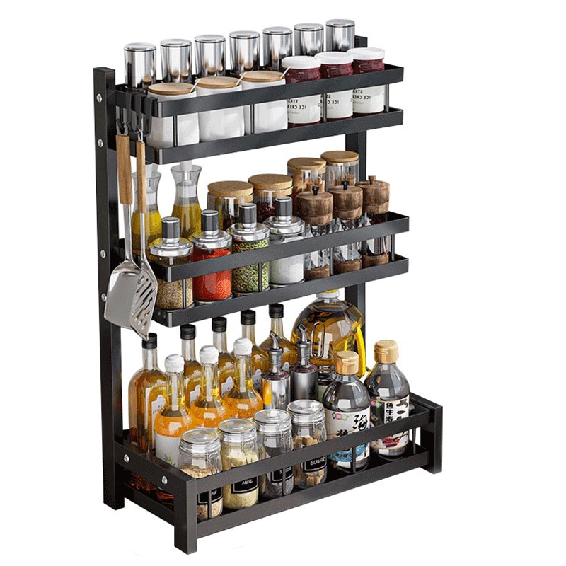 Rak Bumbu Dapur Stainless Steel Rak Bumbu Rak Dapur Serbaguna Rak Botol Bumbu