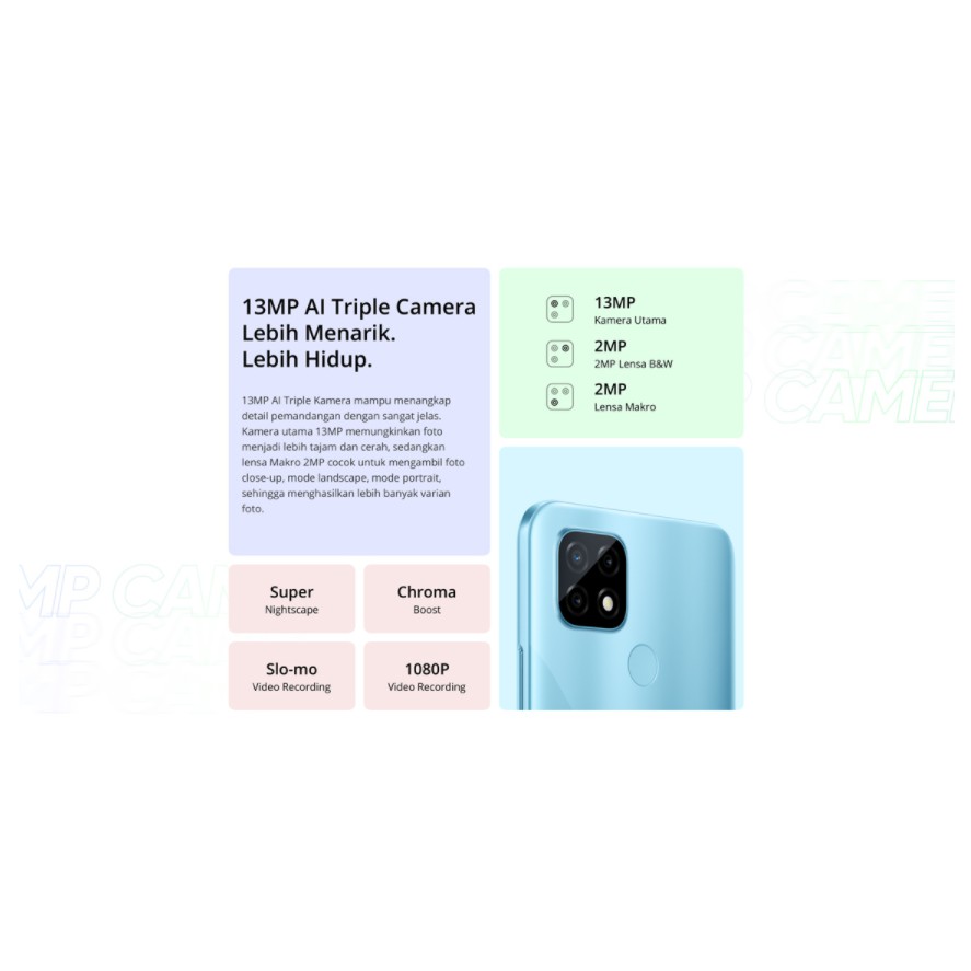 Realme C21Y 4/64GB 5000mAh 13MP AI Triple Camera, 6.5