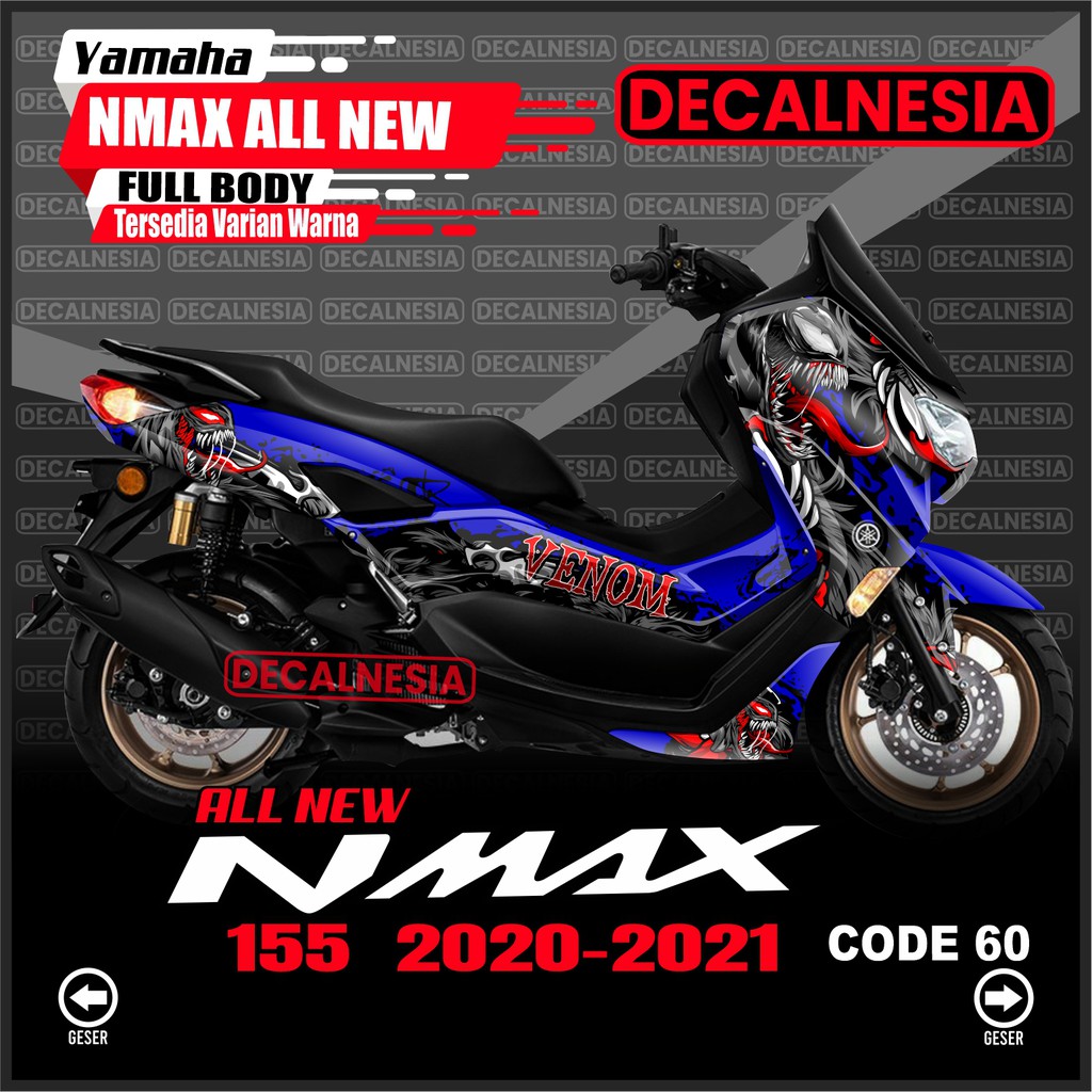 Stiker Decal Nmax New 2021 2022 2023 2024 Full Body Motor Yamaha Connected 2020 Variasi Facelift Aks