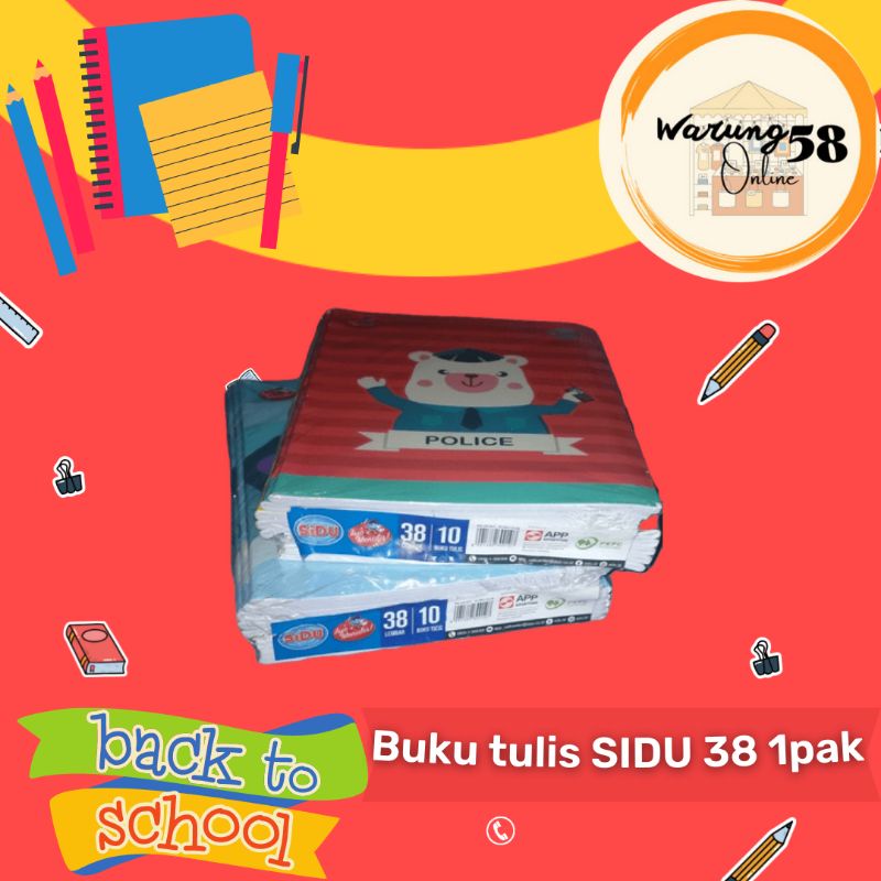 

Buku tulis SIDU 38 lembar
