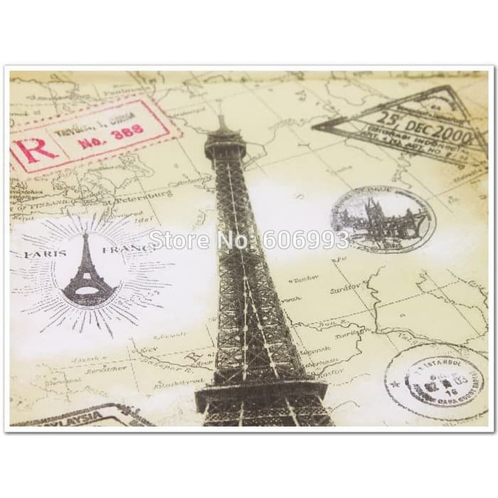 Decoupage Napkin - Tissue Decoupage 2Ply CT-Paris Eifel on Map