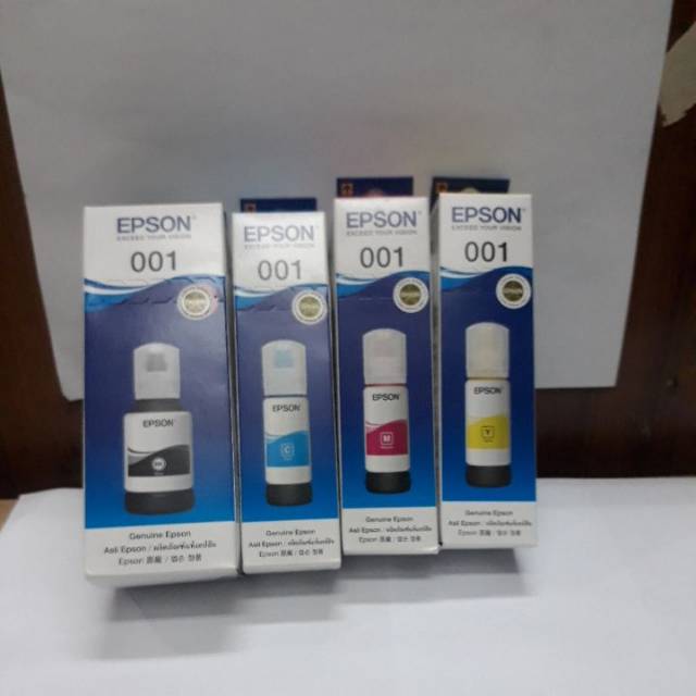 Tinta Epson 001 Original atau Tinta L4150 L4160 L6160 L6170 Original