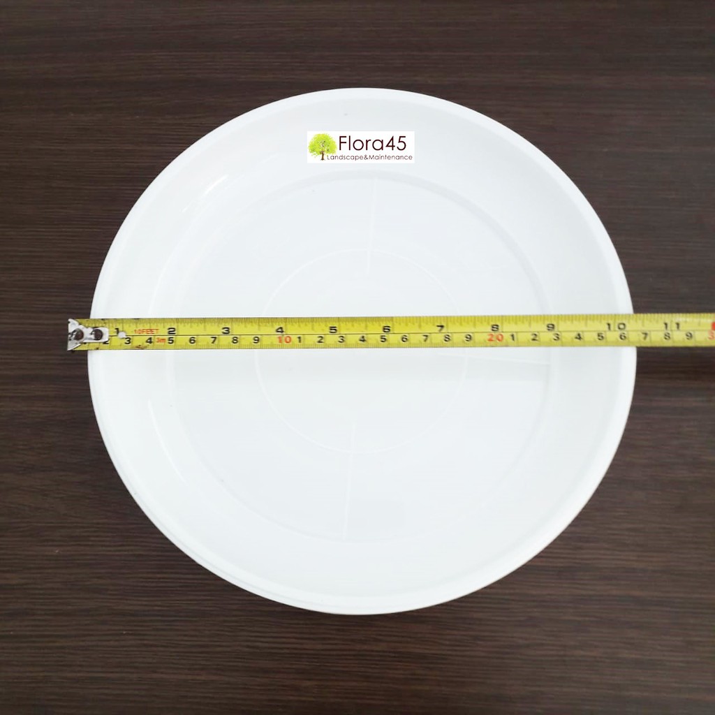 Tatakan Pot Putih Plastik diameter 25cm
