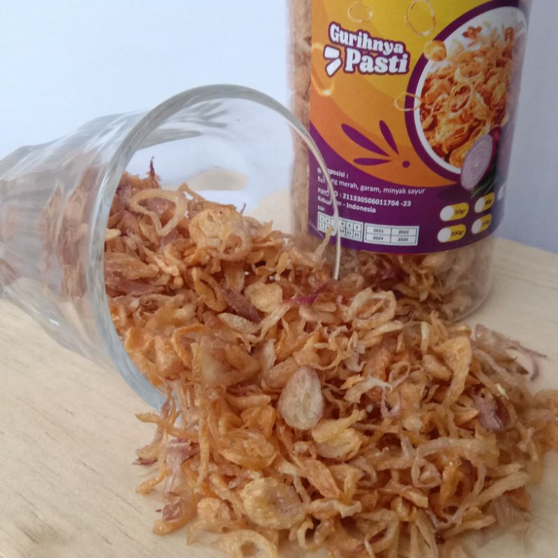 

Bawang Goreng Crispy Cemilan Enak Asli Premium Kemasan Toples 100g