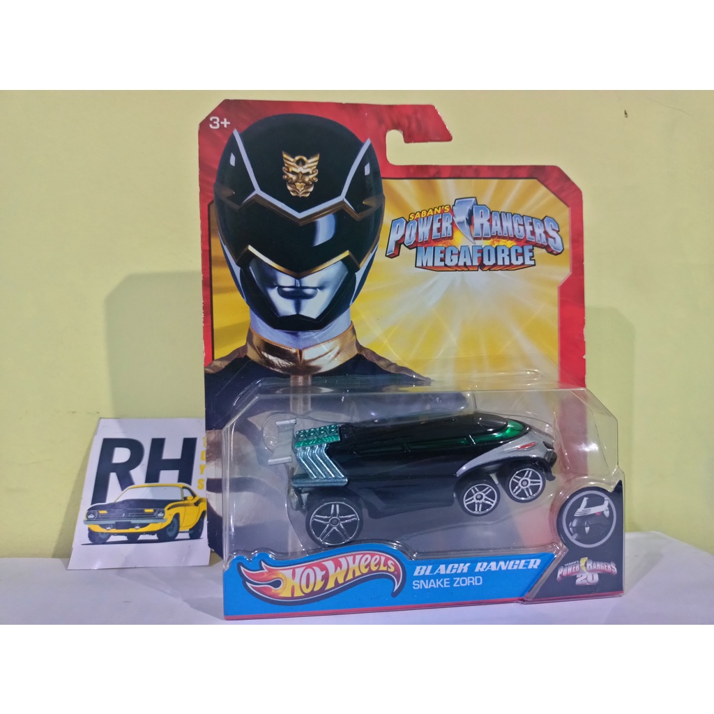 Hot Wheels Power Rangers Megaforce Black Ranger snake zord