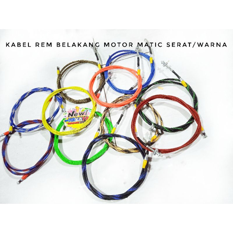 kabel rem belakang motor matic serat warna selang rem belakang motor matic warna serat