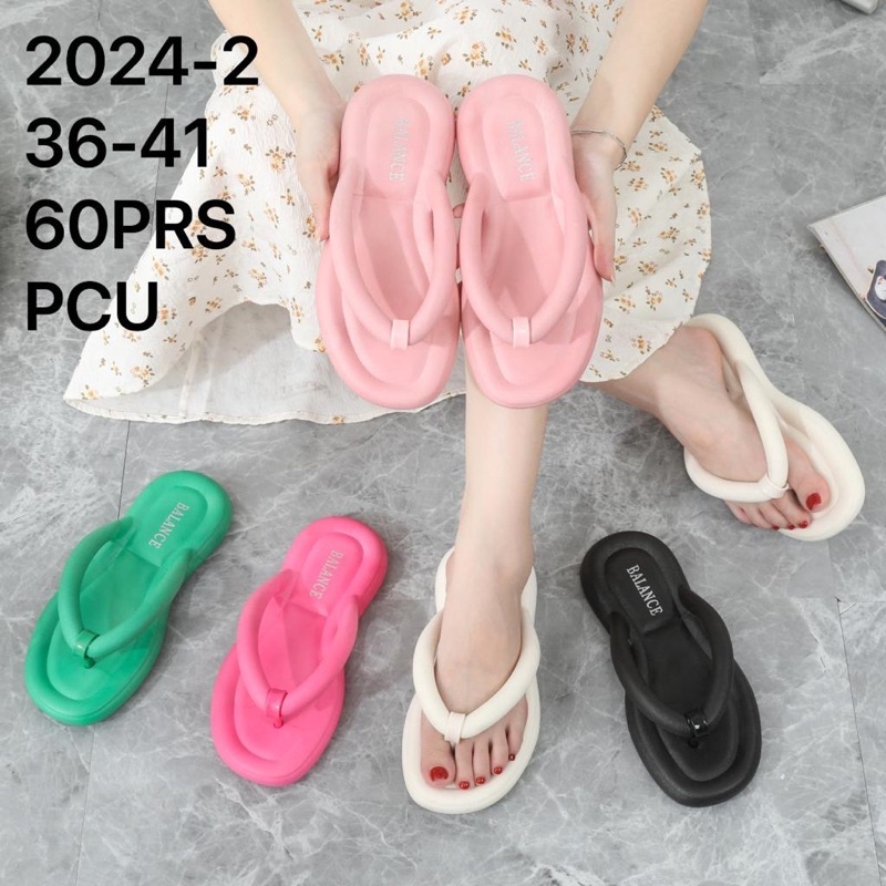 SANDAL JEPIT BANGKOK WANITA KARET RUBBER BALANCE 2024-2