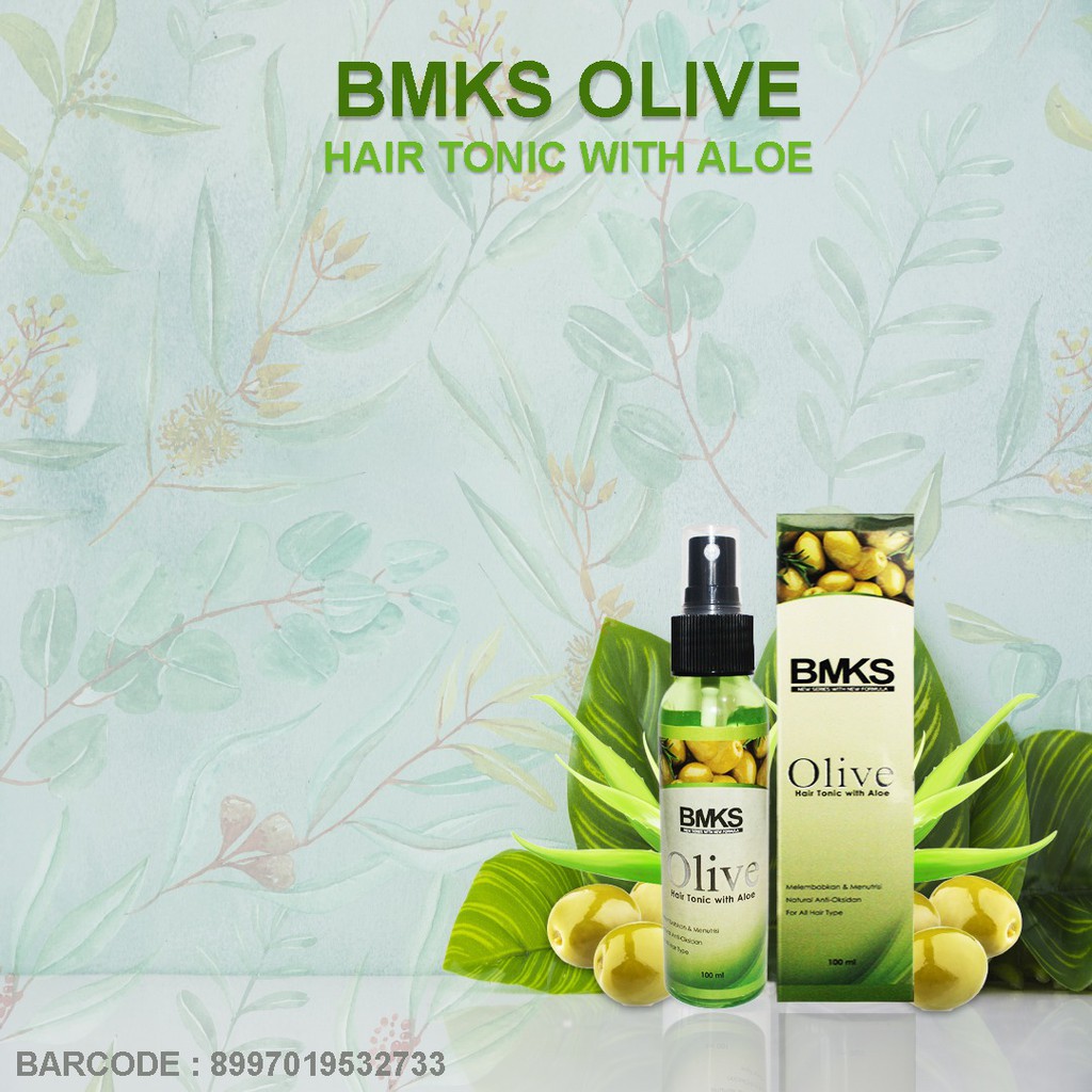 BMKS PAKET OLIVE HAIR TREATMENT/ BMKS OLIVE SAMPO/ SHAMPOO/CONDITIONER/HAIR TONIC BMKS OLIVE