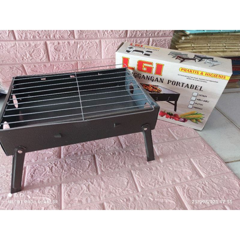 PORTABLE LGI GRILL KOTAK /LGI GRILL /PANGGANGAN SATE JUMBO /PANGGANGAN PORTABLE LGI /PANGGANGAN PORT
