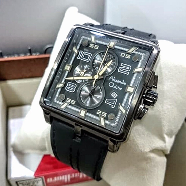 Alexandre Christie 6409 - AC6409MC Black Leather ORIGINAL