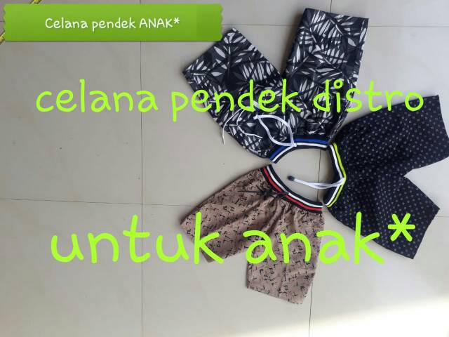 Celana Pendek Anak usia 17-15 Th Celana Anak Murah Motif Bahan Adem kolor anak terbaru