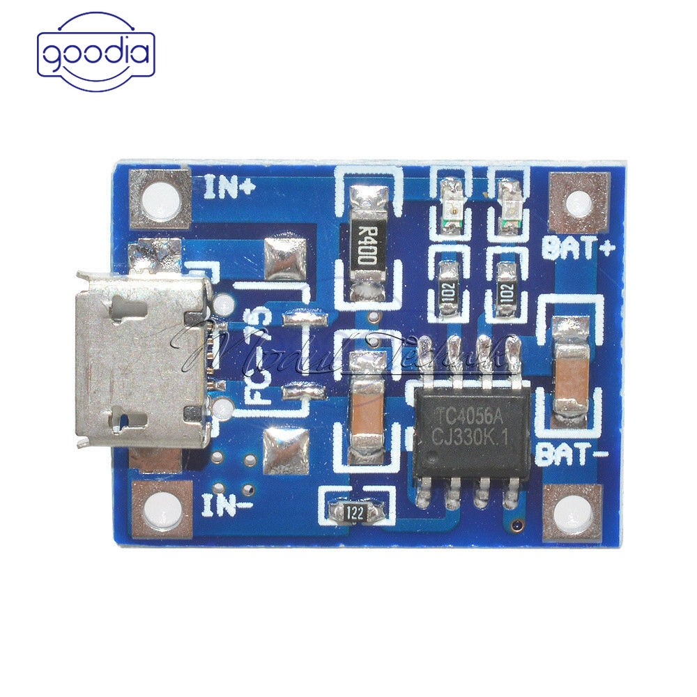 ✈【Fast/COD】✈ 1/5/10PCS TP4056 5V 1A Mini/Micro USB 18650 Lithium Battery Charger Board Module