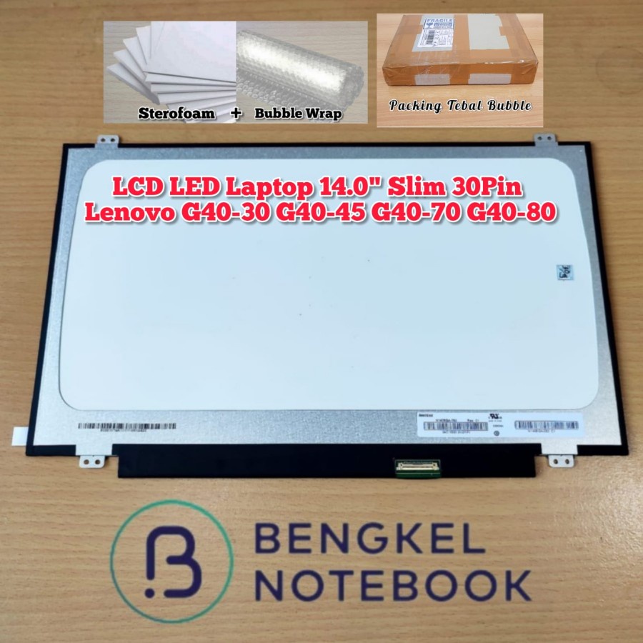 LCD Laptop 14.0&quot; WXGA LED Dell 14-3000 Lenovo G40-30 G40-45 G40-70 G40-80 V5-471P X455L Slim 30pin P