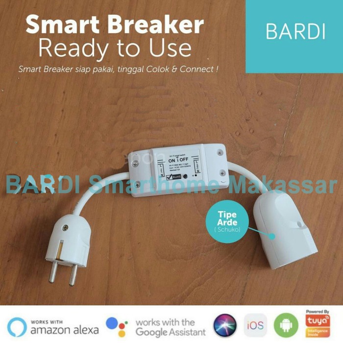 BARDI Smart Breaker On Off Wifi Saklar Otomatis Wifi Siap Pakai