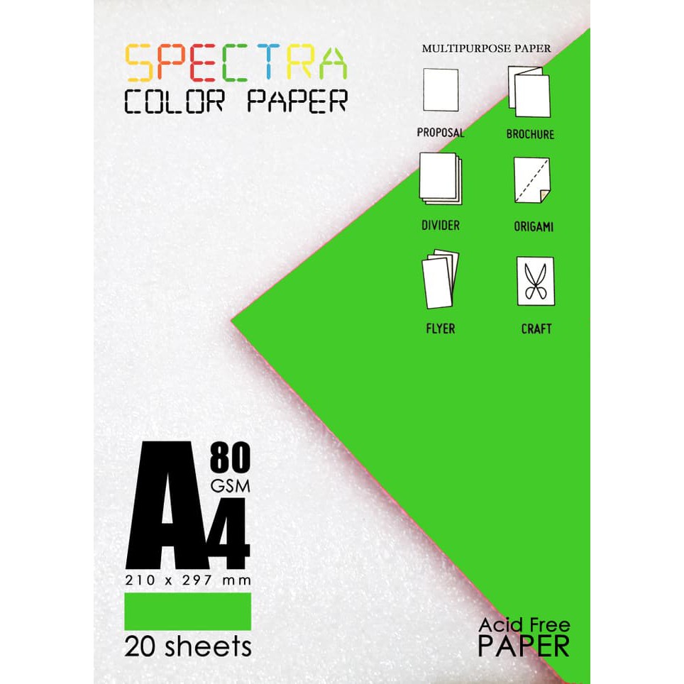 

Jual Kertas Warna Spectra A4 - Parrot Murah