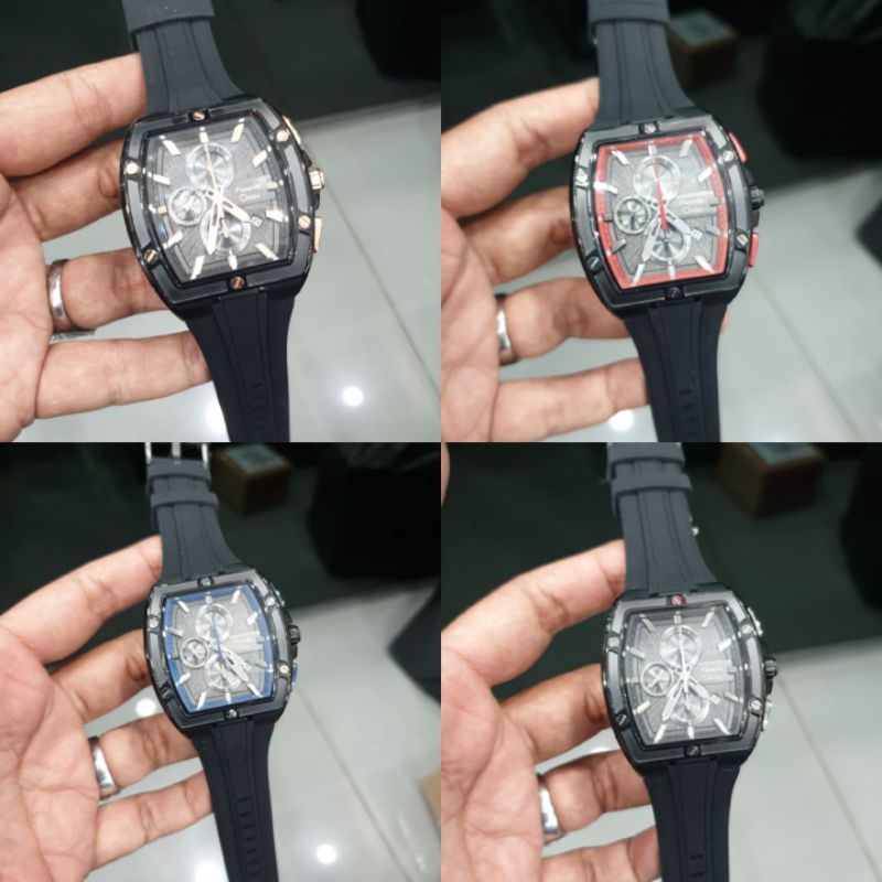 Jam Tangan Alexandre Christie 6625 AC 6625 Analog Tali Karet Mesin Baterai Original ukuran Unisex 4.