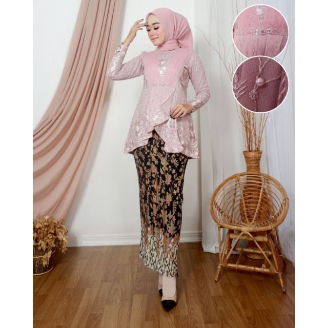 Kebaya Blouse Azalea / Kebaya Modern Wisuda / Kebaya Lamaran / Kebaya Tunangan / Kebaya / Kebaya Remaja