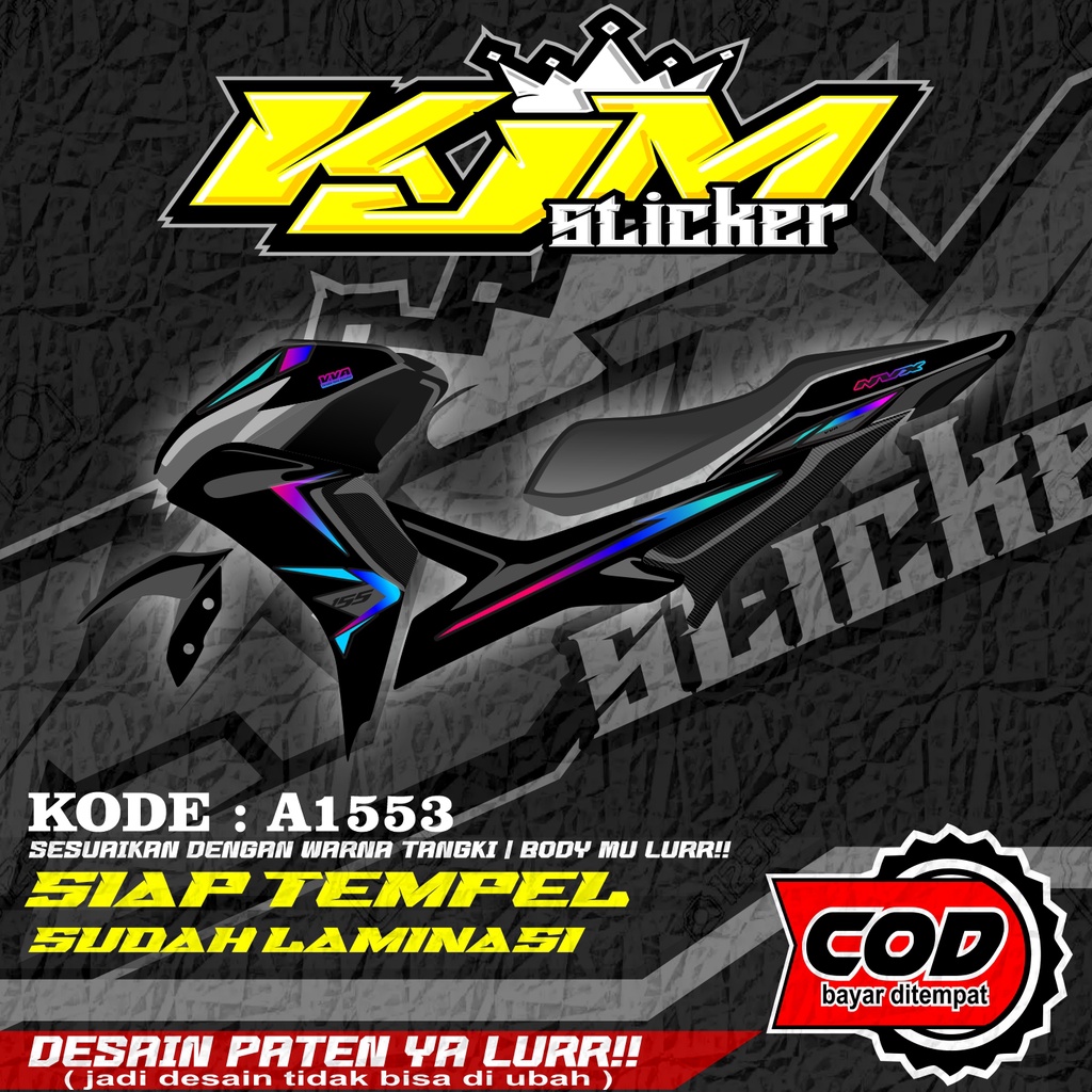 Striping AEROX CONNECTED Variasi NVX (BONUS LAMINASI)