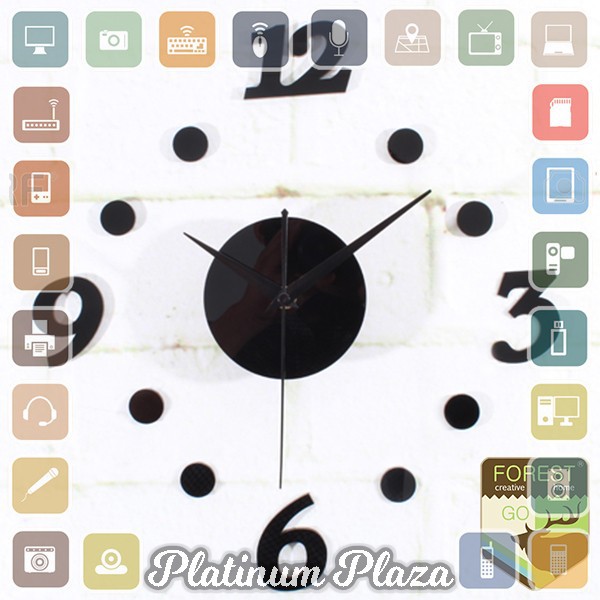 Jam Dinding DIY 30-50cm - Black`6G05IZ-