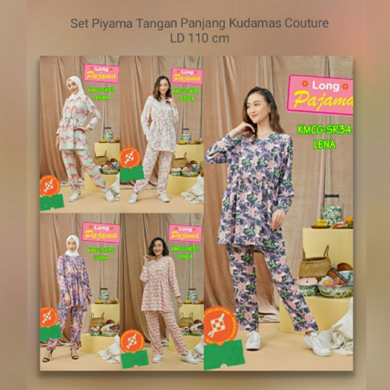 Setelan Piyama Lengan Panjang Kudamas Couture