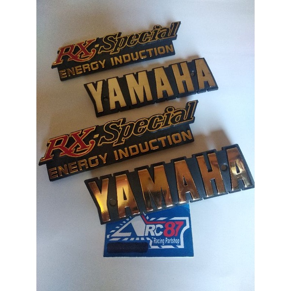 EMBLEM YAMAHA RX SPESIAL GOLD / LOGO YAMAHA + RX SPESIAL LOGO YAMAHA RX SPESIAL SET / RX S SET