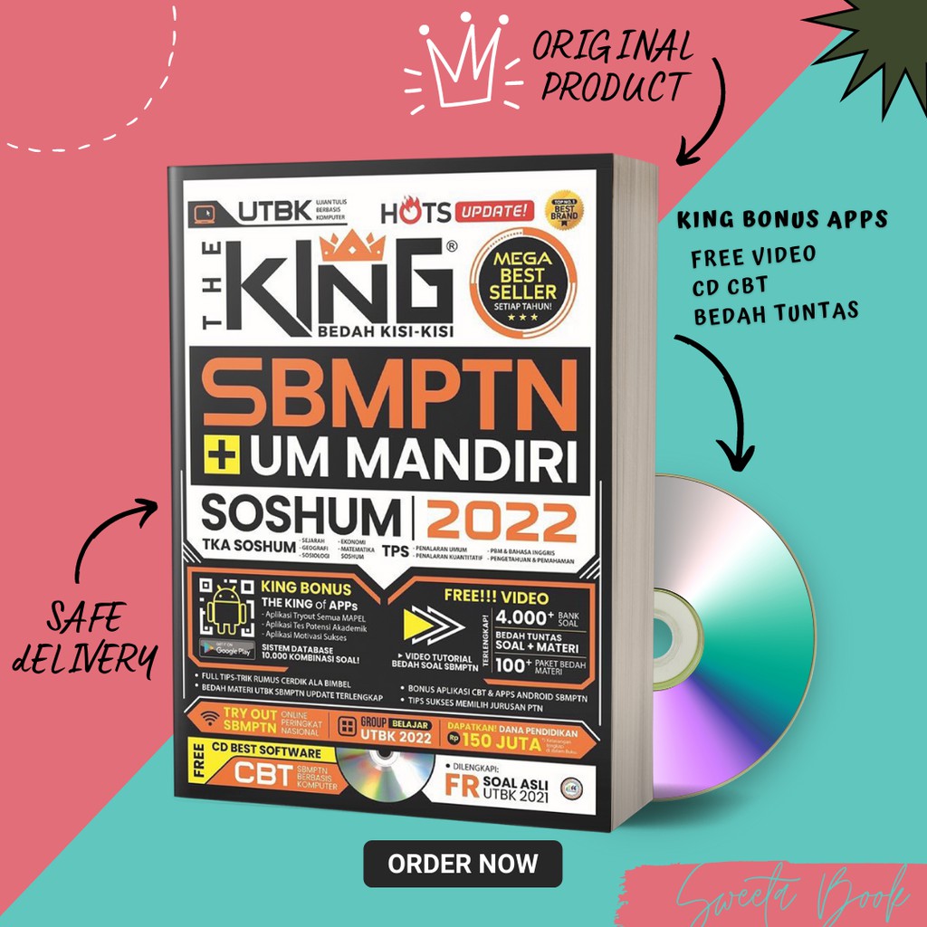 BUKU UTBK : THE KING BEDAH KISI-KISI SBMPTN DAN UM MANDIRI SOSHUM 2022