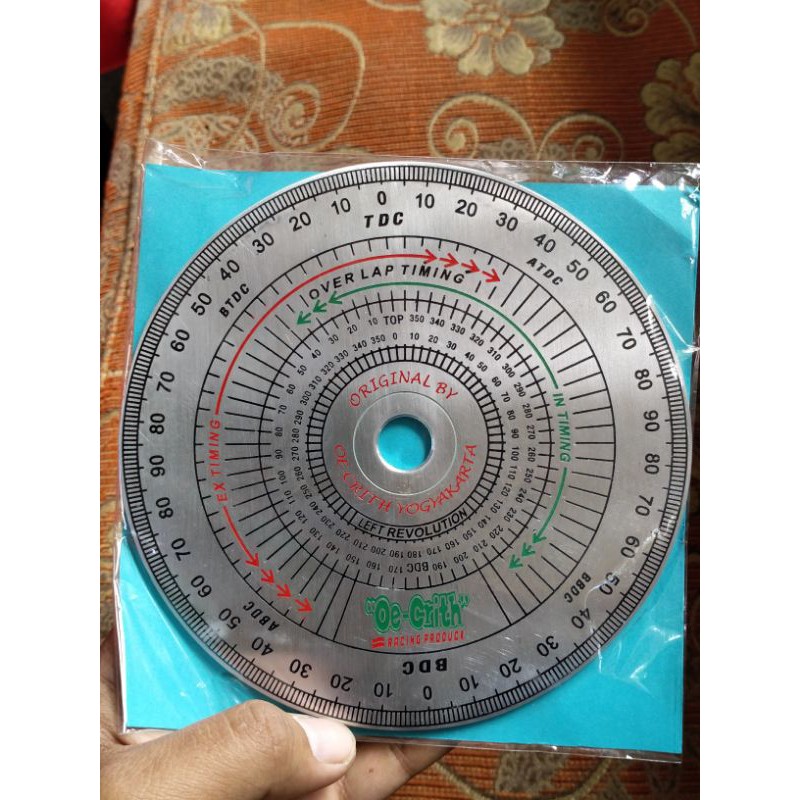 busur derajat motor, dial pengapian