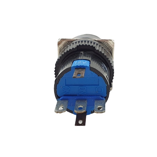 Switch Push On Off Lampu 5 Pin Saklar Bulat 5pin LED Tombol 12V LA128A