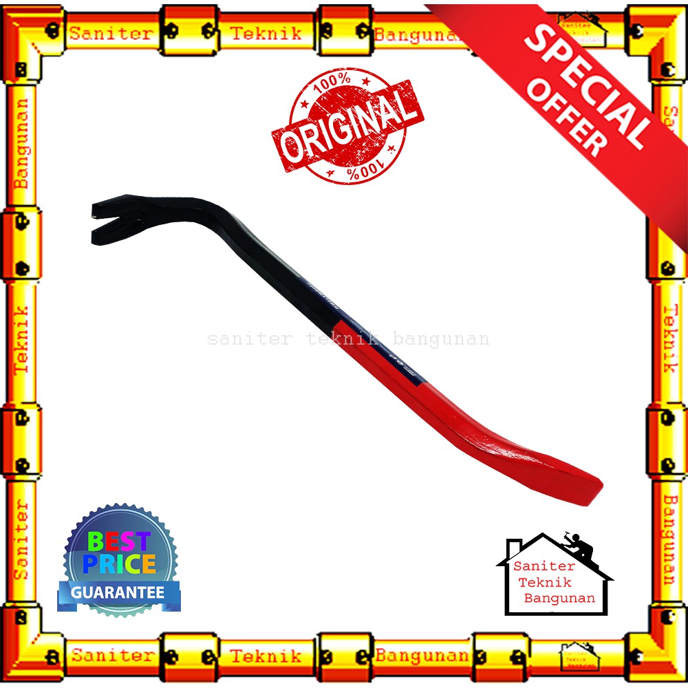 LINGGIS ABUS 18&quot; INCH-ALAT PENCABUT PAKU-CROWBAR 35 cm x 18 mm