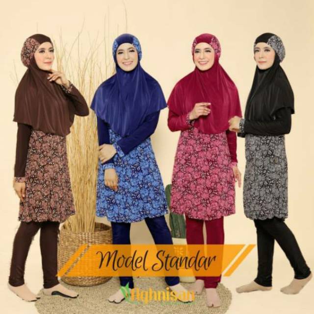 Baju Renang Muslim Wanita Muslimah Swimwear Standar Aghnisan