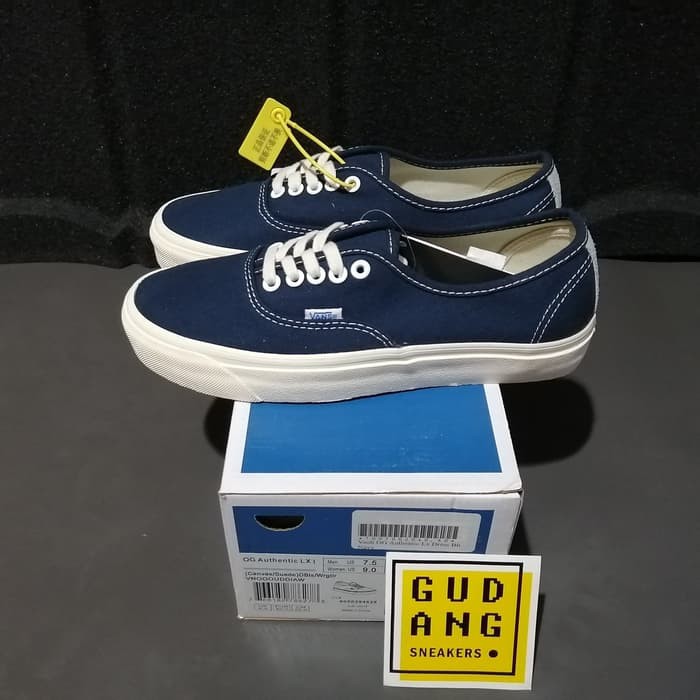 vans vault og authentic lx dress blue