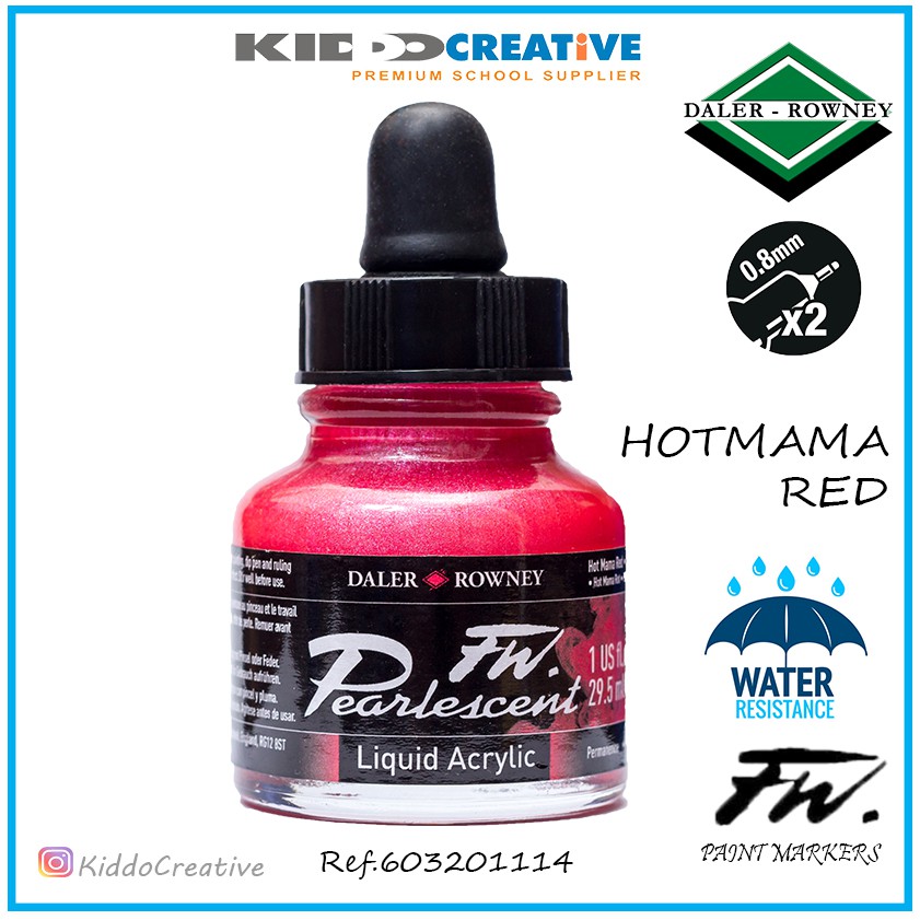 

Fw Pearlescent 29.5ml Hot Mama Red