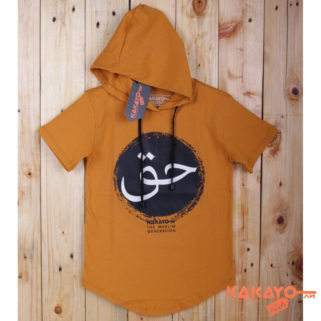 Kakayo Kids Hoodie Anak/Kaos Anak/Muslim/Atasan/Baju/Premium/Sablon Plastisol/Desain Distro