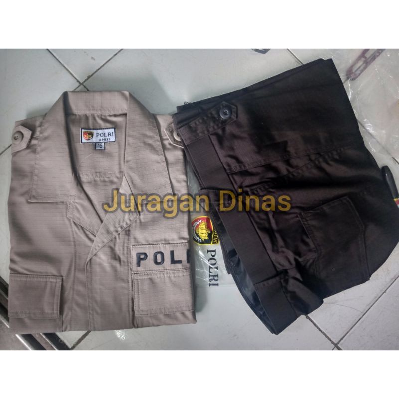 1 STEL BAJU CELANA PDL JATAH POLRI PDLT SERAGAM PDL SATPAM SECURITY TERBARU