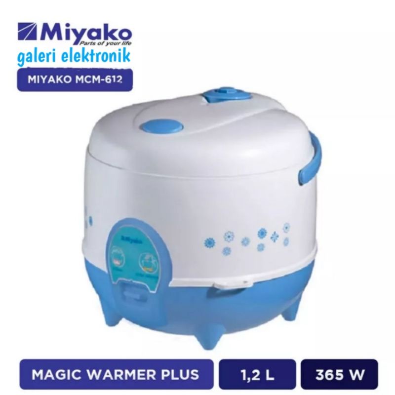 Rice Cooker Miyako MCM 612/mcm 512 3in1 1,2liter anti lengket