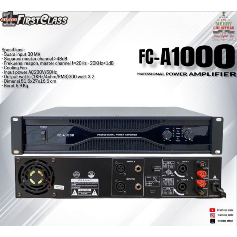 POWER AMPLI FIRSTCLASS FC A1000 ORIGINAL