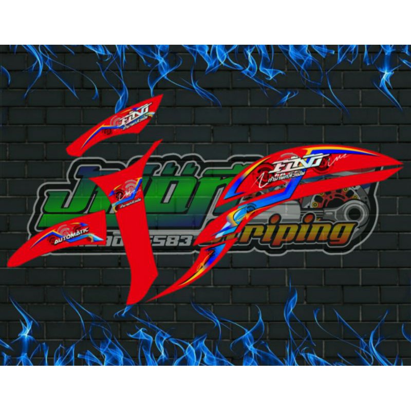 STRIPING STICKER FINO GRANDE,PREMIUM,FI,125 TRANSPARAN UV SABIT 076