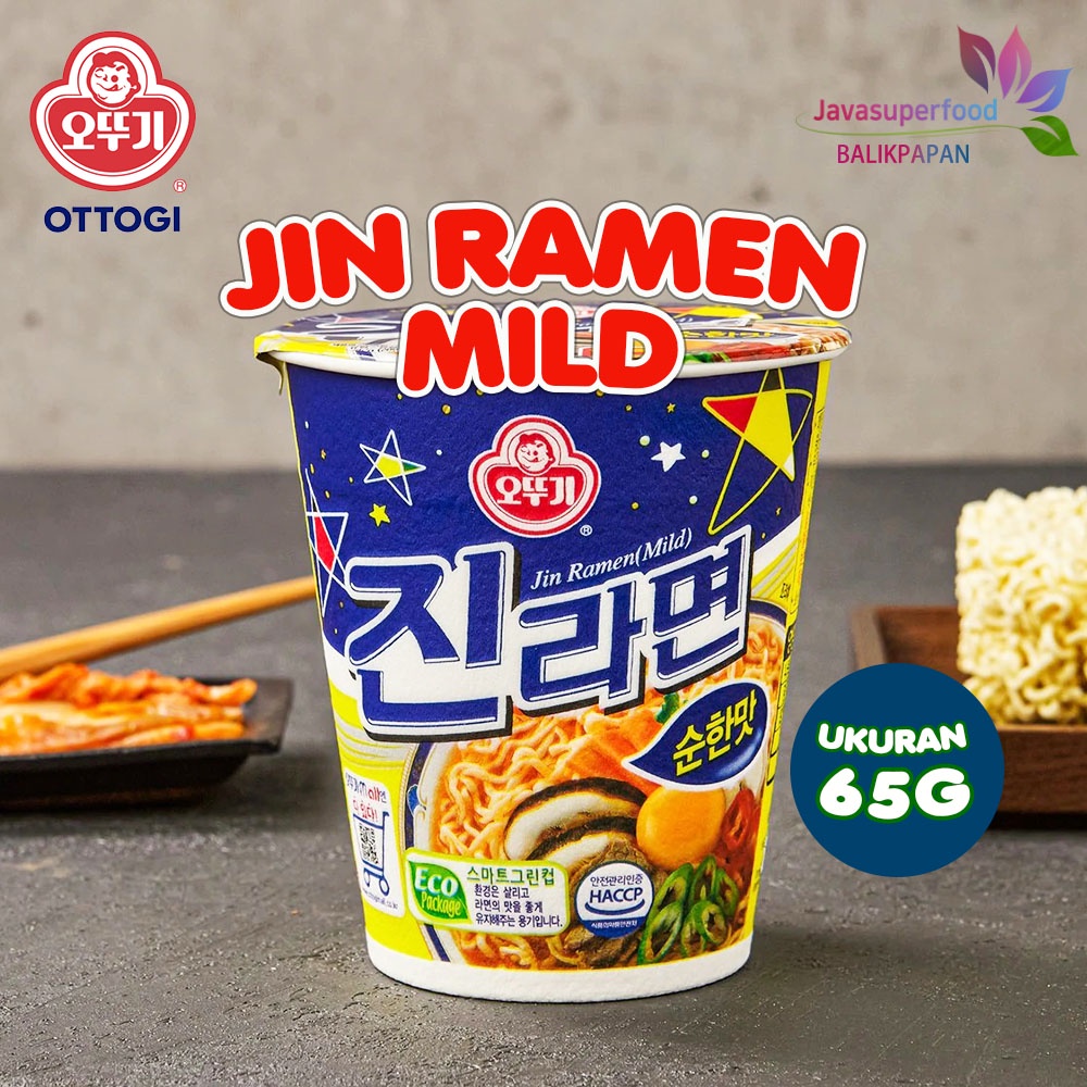 

Ottogi Jin Ramen Mild Cup Mie Instant Korea Gelas
