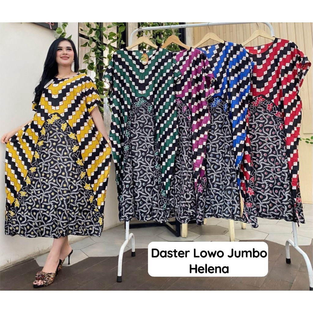 DASTER LOWO KALONG KELELAWAR HELENA MOLINA XXL LD 130 - DASTER JUMBO BIG SIZE BATIK KEKINIAN BAHAN RAYON ADEM