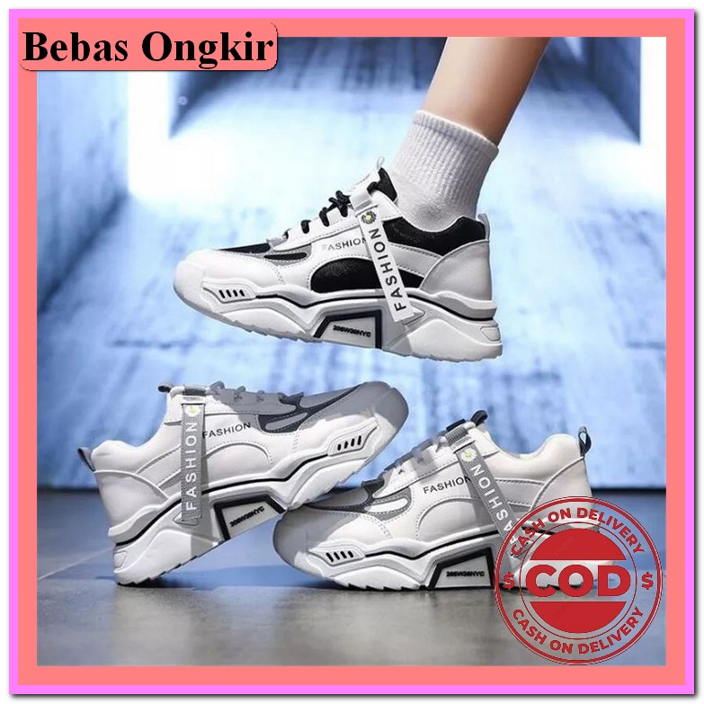 Sepatu Kets Tali Gt Hitam Wanita Cats Cewek Casual Kasual Polos Santai Sneakers Fashion Korea Murah