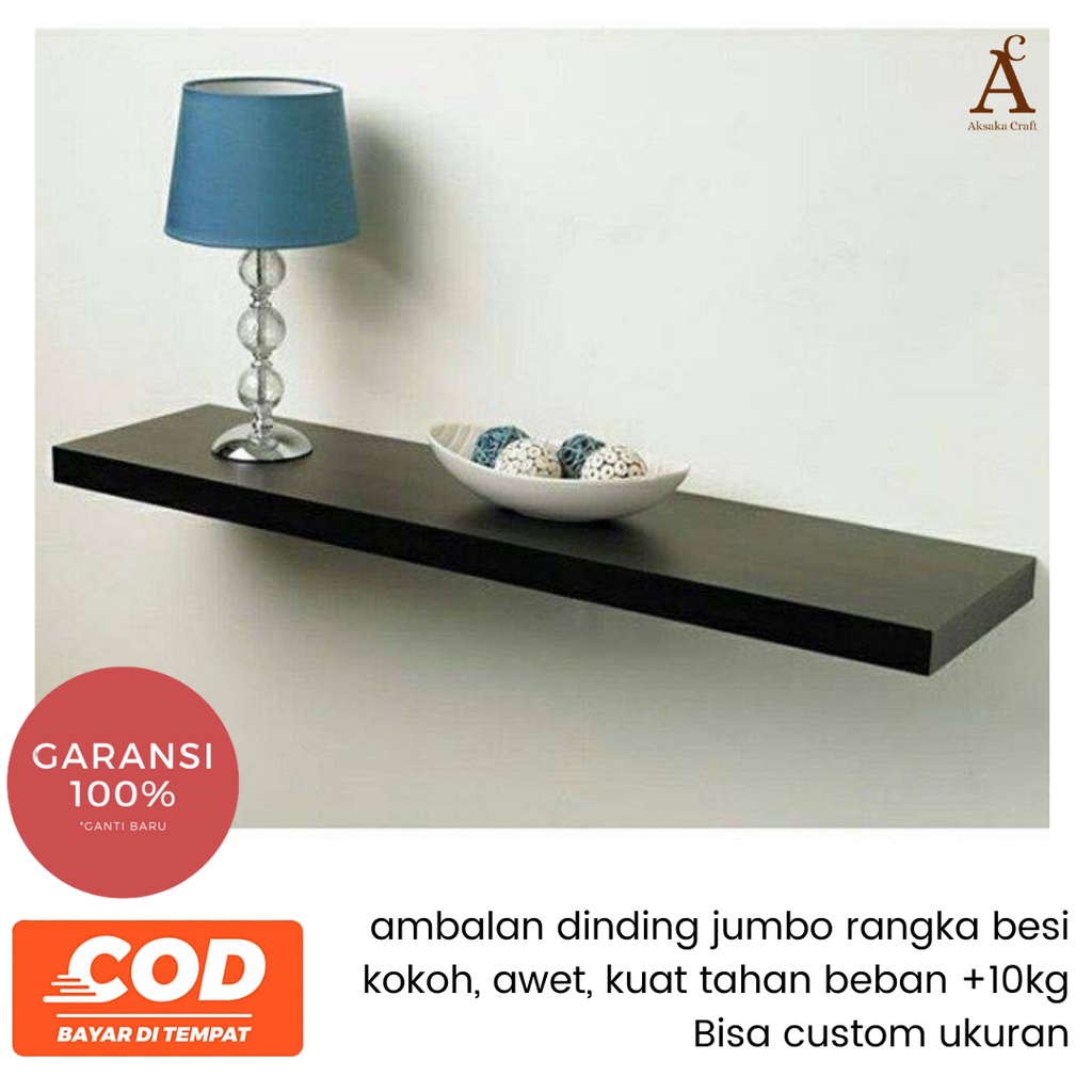 Ambalan kayu rak dinding Ambalan rak dinding dapur Papan rak dinding JUMBO
