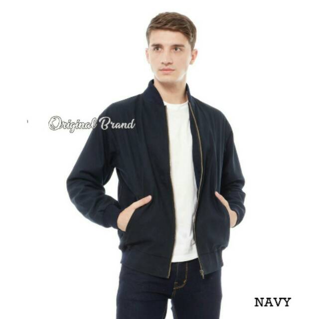 Jaket santai warna Navy