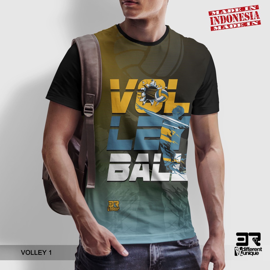 [ COD ] KAOS PRINTING GAMBAR VOLLEY 1 - BAJU DISTRO ORIGINAL MOTIF OLAHRAGA SPORT SPORTS VOLI VOLLI 