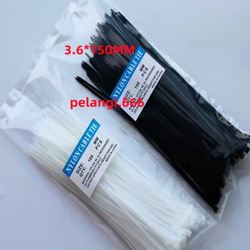 

kabel ties/kabel tis/cable tis 3.6*150MM (15cm) Hitam/Putih
