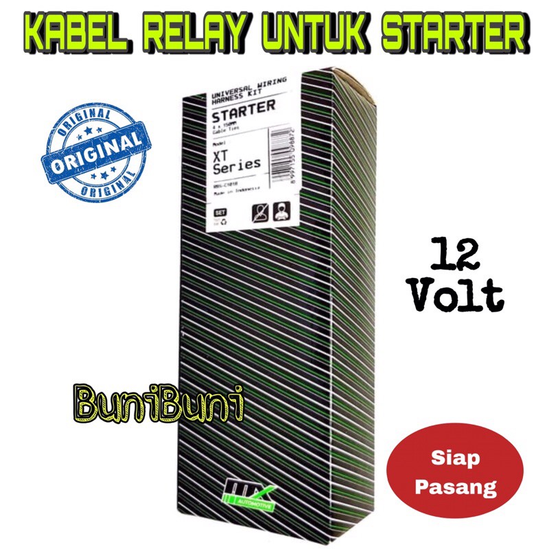 Kabel Set Relay Komplit Untuk Klakson &amp; Starter / Stater Mobil Premium Quality