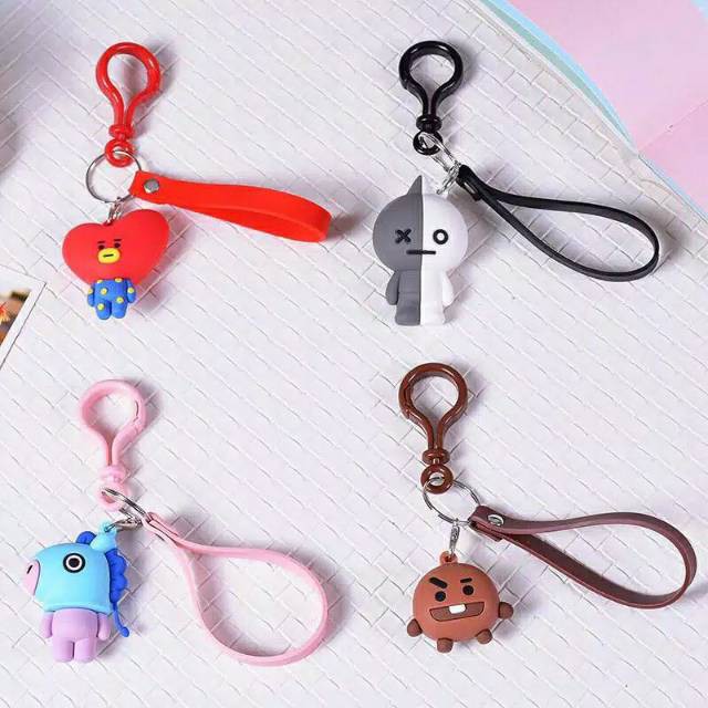 grosir  TERBARU!!! GANTUNGAN KUNCI BTS lonceng kekinian isi 6 pcs mix karakter