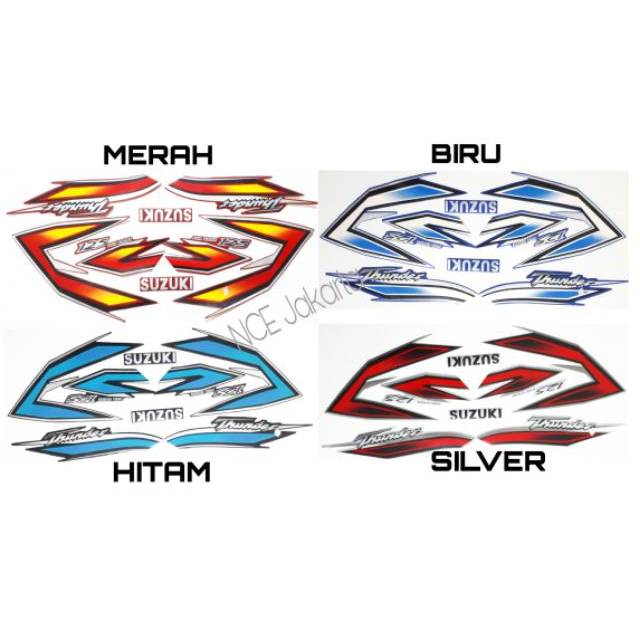 STIKER STRIPING SUZUKI THUNDER 2006