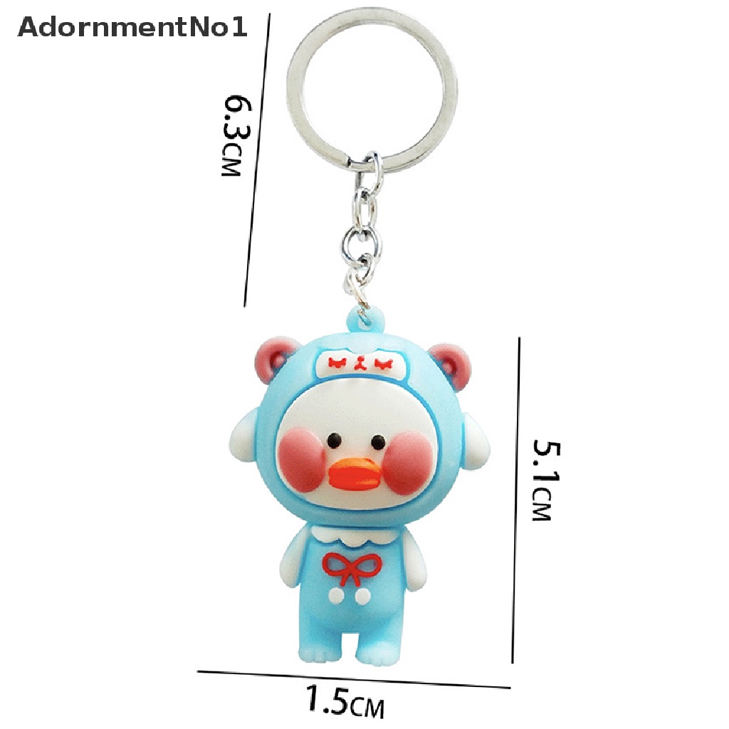 [AdornmentNo1] Cartoon Cute Duck Figure Keychains Little Yellow Duck Bag Pendant Key Ring Gifts [new]