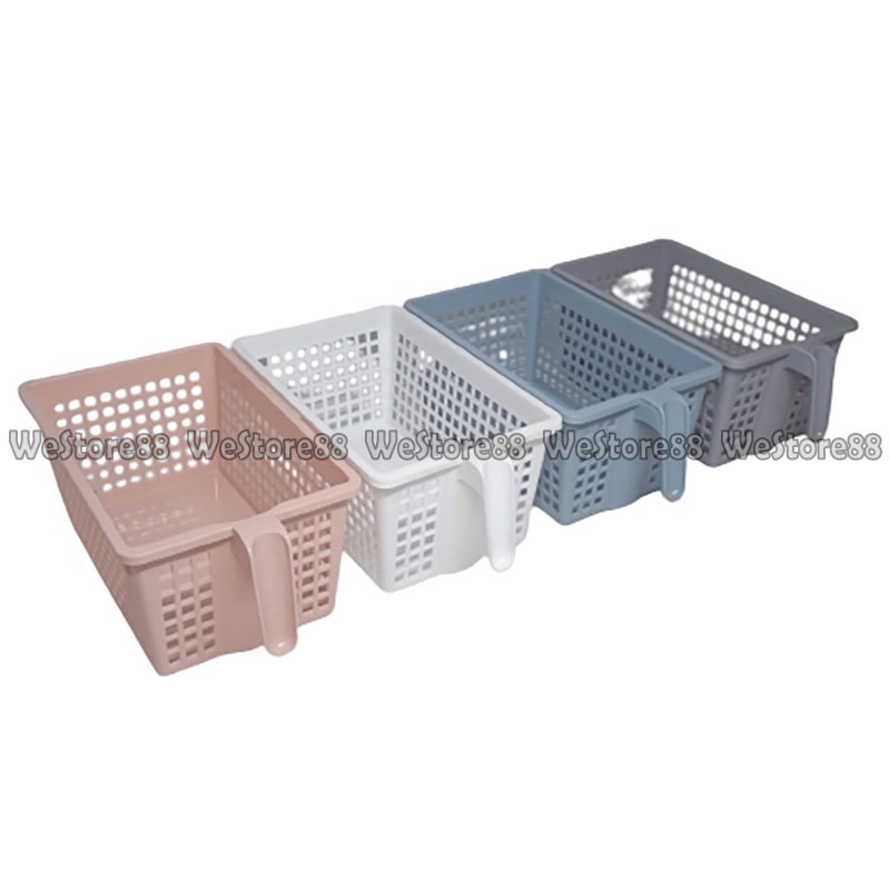 Keranjang wadah organiser dg gagang penarik 24x15x11cm WEO NS2115