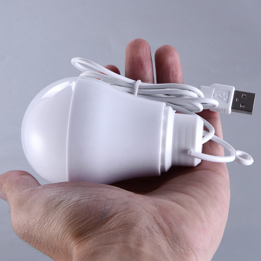 Jual Lampu LED USB + Kabel 1,5meter / Lampu Bohlam LED 5 watt + Kabel